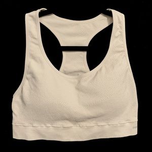 RBX Cream Racerback Seamless Sports Bra